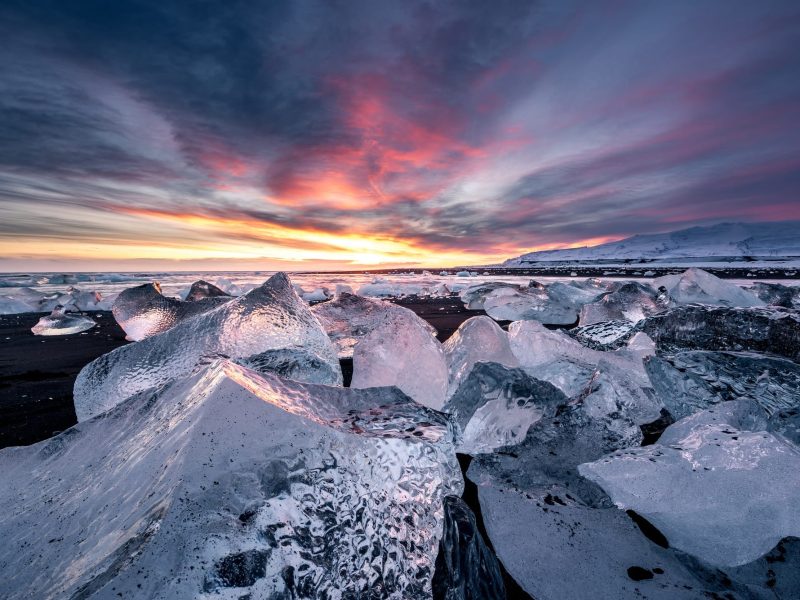 Diamond beach in Iceland